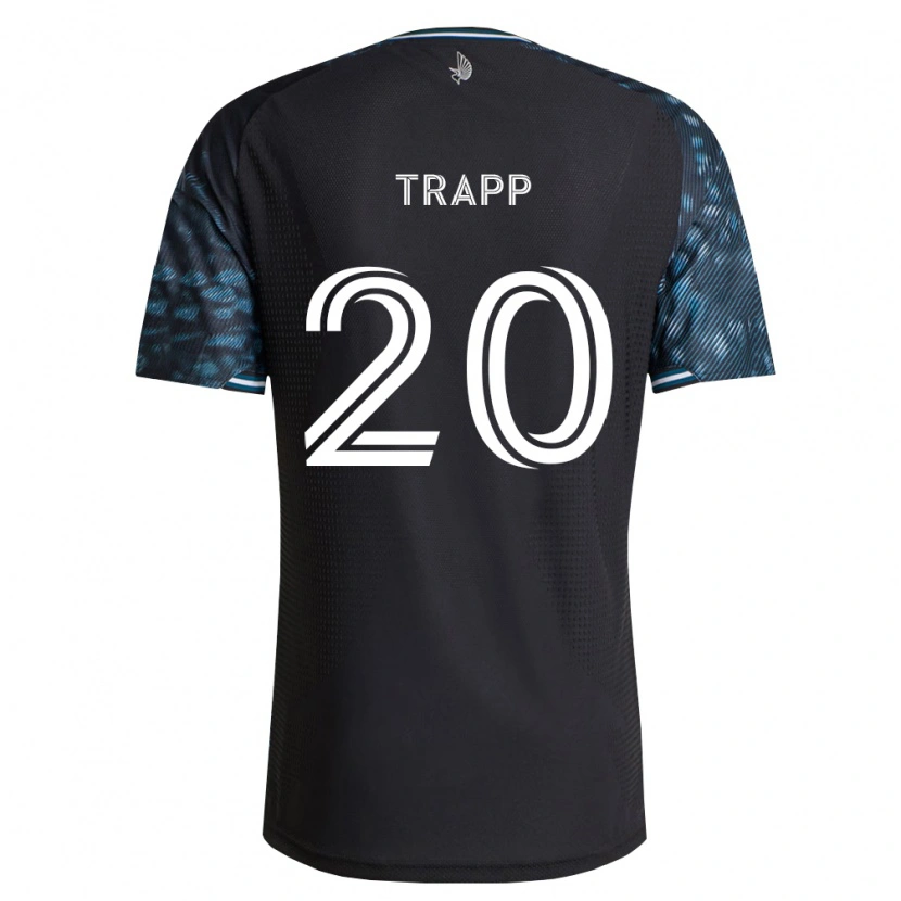 Danxen Enfant Maillot Wil Trapp #20 Noir Blanc Tenues Domicile 2026/27 T-Shirt