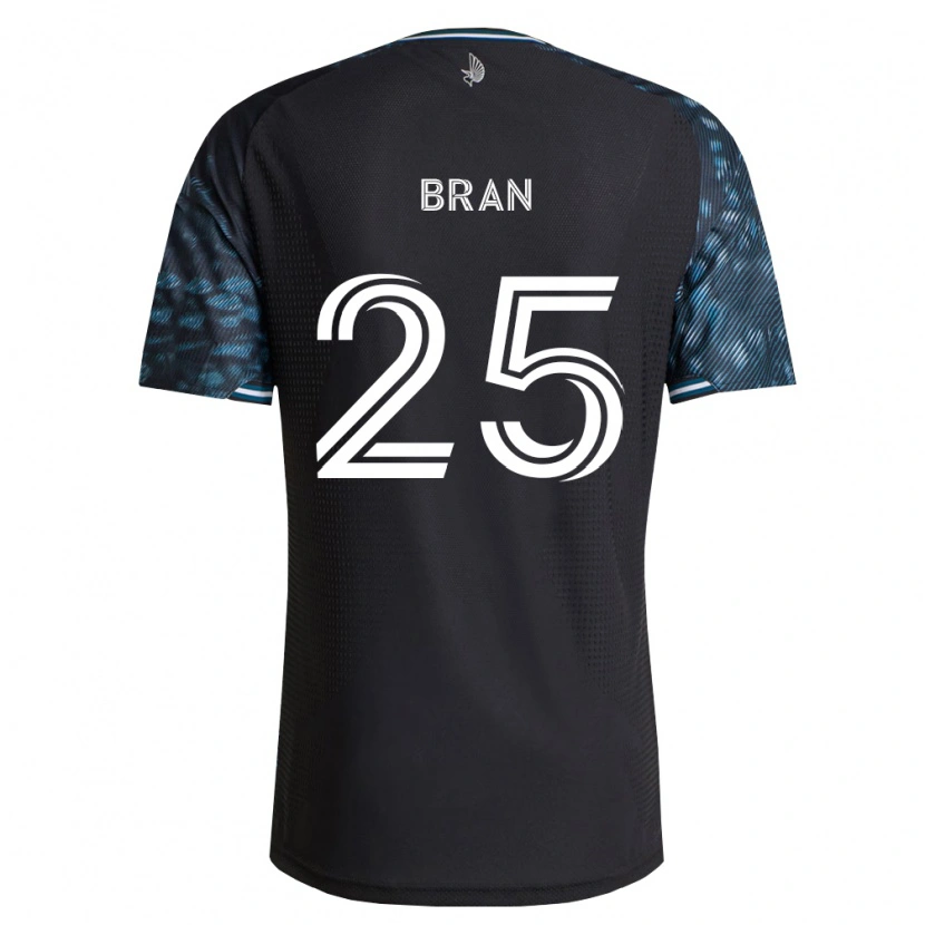 Danxen Enfant Maillot Alejandro Bran #25 Noir Blanc Tenues Domicile 2026/27 T-Shirt