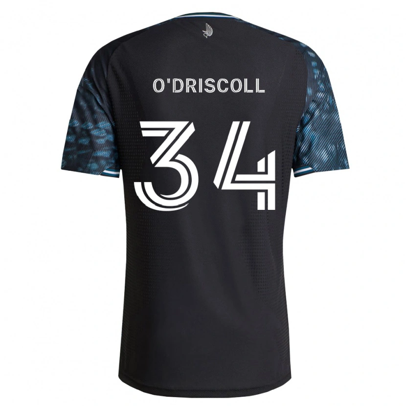 Danxen Enfant Maillot Rory O'driscoll #34 Noir Blanc Tenues Domicile 2026/27 T-Shirt