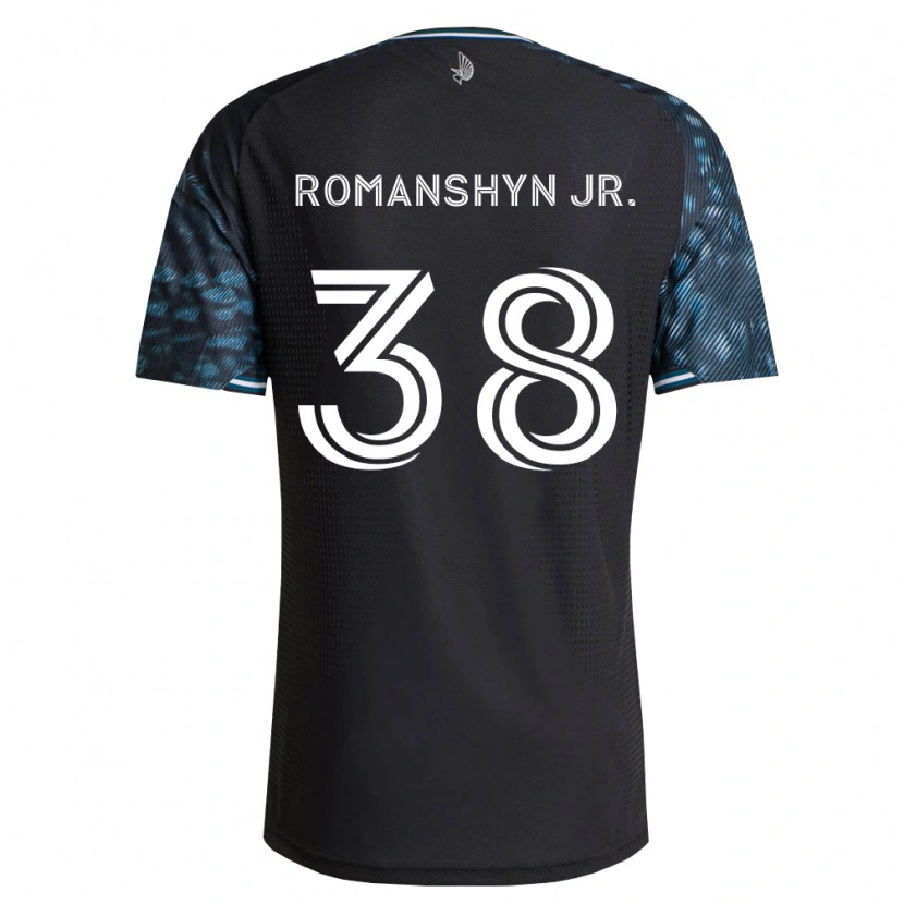 Danxen Enfant Maillot Kage Romanshyn Jr. #38 Noir Blanc Tenues Domicile 2026/27 T-Shirt