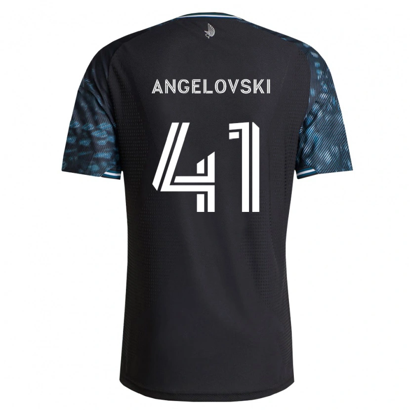 Danxen Enfant Maillot Lazar Angelovski #41 Noir Blanc Tenues Domicile 2026/27 T-Shirt