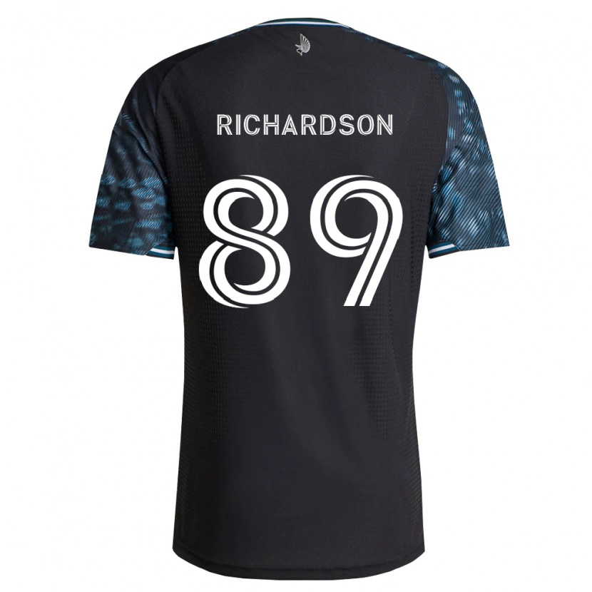 Danxen Enfant Maillot Nick Richardson #89 Noir Blanc Tenues Domicile 2026/27 T-Shirt