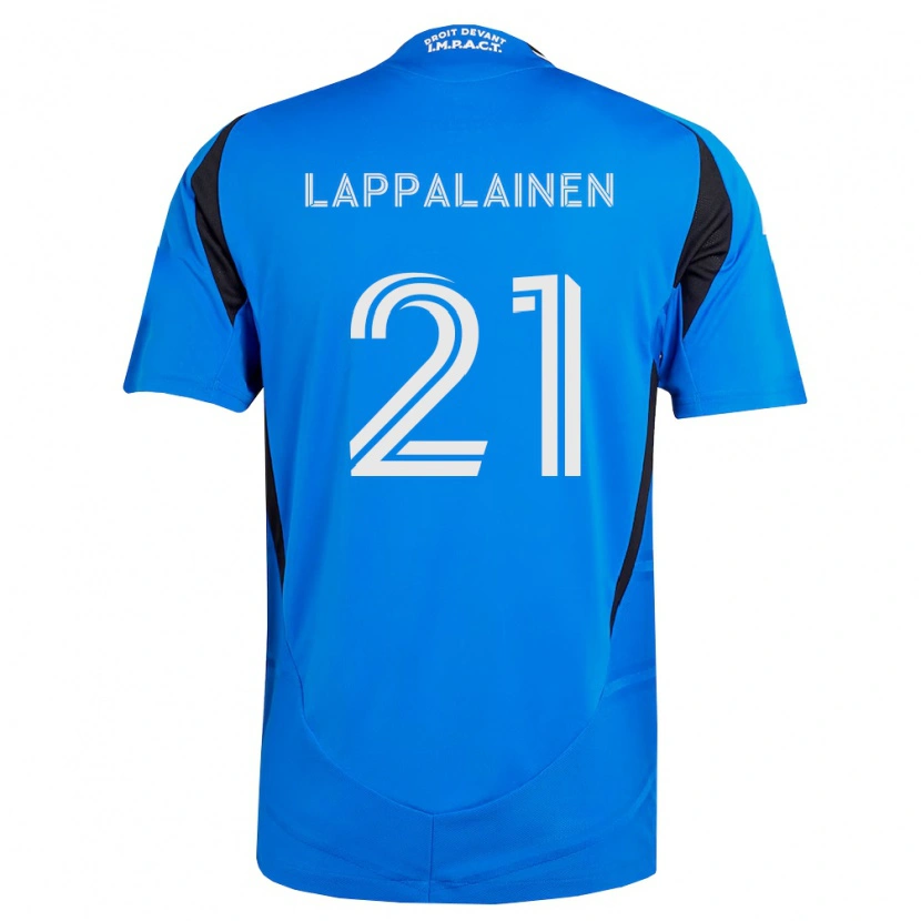Danxen Enfant Maillot Lassi Lappalainen #21 Bleu Blanc Noir Tenues Domicile 2026/27 T-Shirt