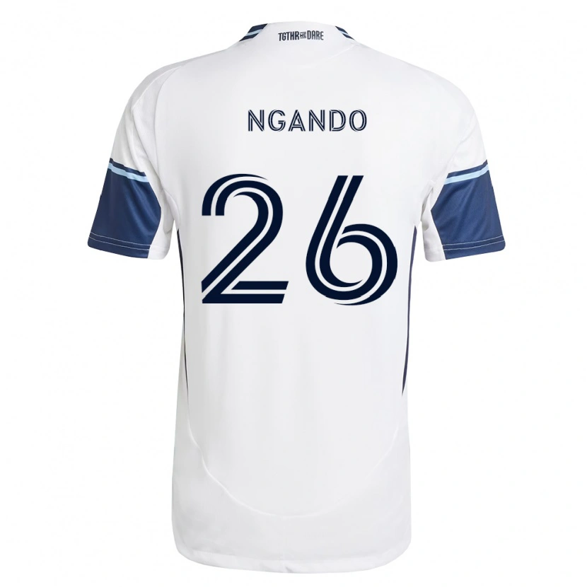 Danxen Enfant Maillot J.c. Ngando #26 Blanc Bleu Royal Tenues Domicile 2026/27 T-Shirt
