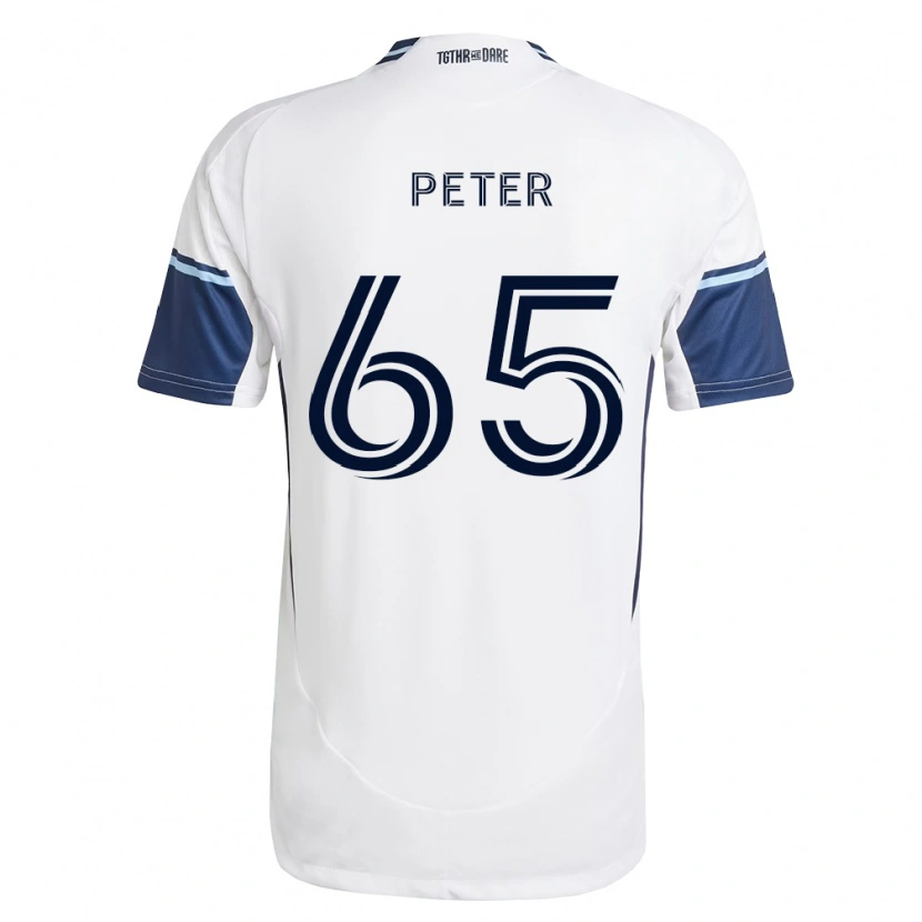 Danxen Enfant Maillot Anyole Peter #65 Blanc Bleu Royal Tenues Domicile 2026/27 T-Shirt
