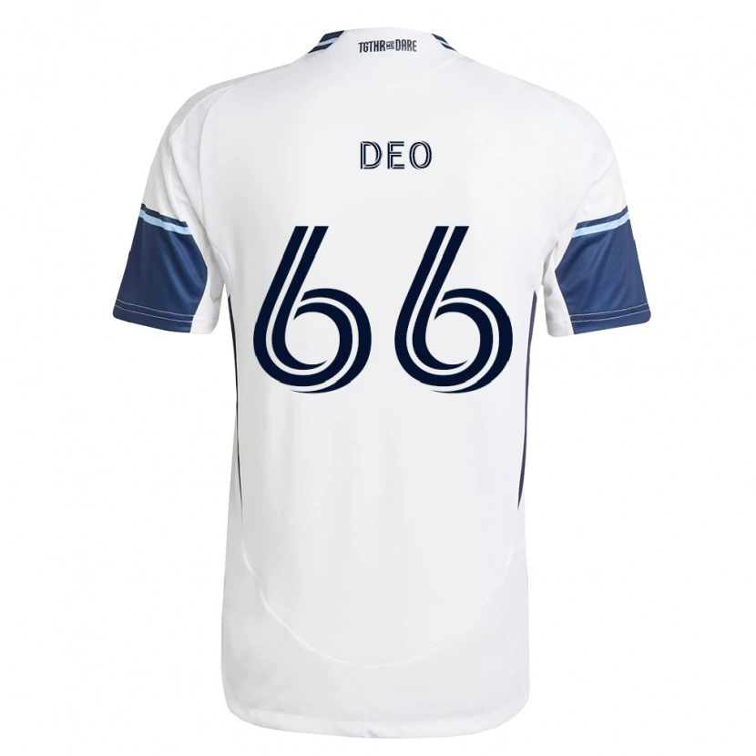 Danxen Enfant Maillot Sahil Deo #66 Blanc Bleu Royal Tenues Domicile 2026/27 T-Shirt