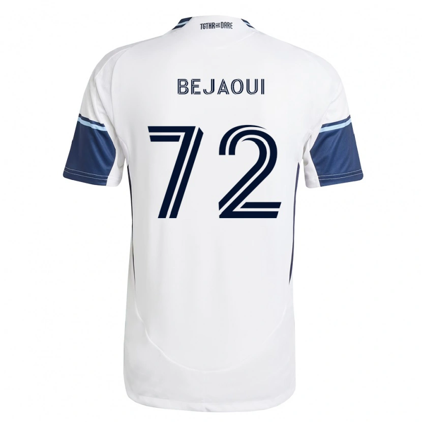 Danxen Enfant Maillot Aiden Bejaoui #72 Blanc Bleu Royal Tenues Domicile 2026/27 T-Shirt
