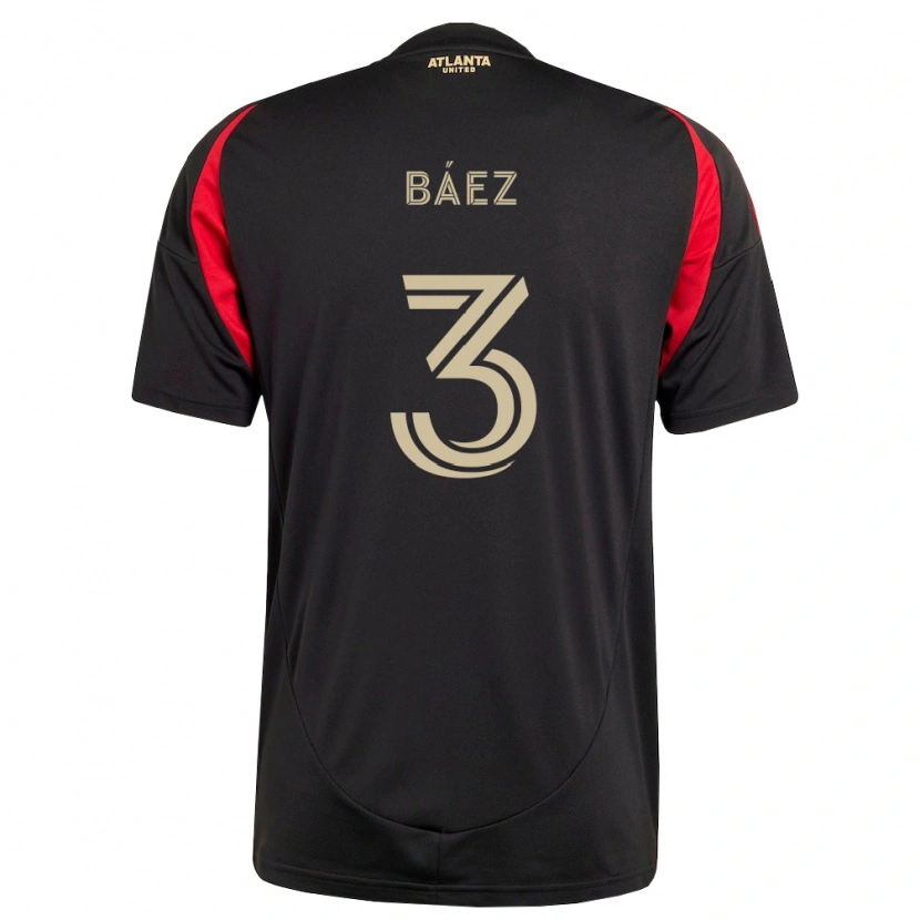 Danxen Enfant Maillot Elías Báez #3 Noir Rouge Tenues Domicile 2026/27 T-Shirt