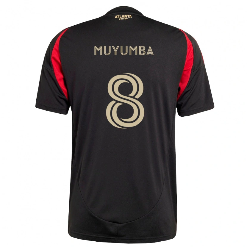 Danxen Enfant Maillot Tristan Muyumba #8 Noir Rouge Tenues Domicile 2026/27 T-Shirt