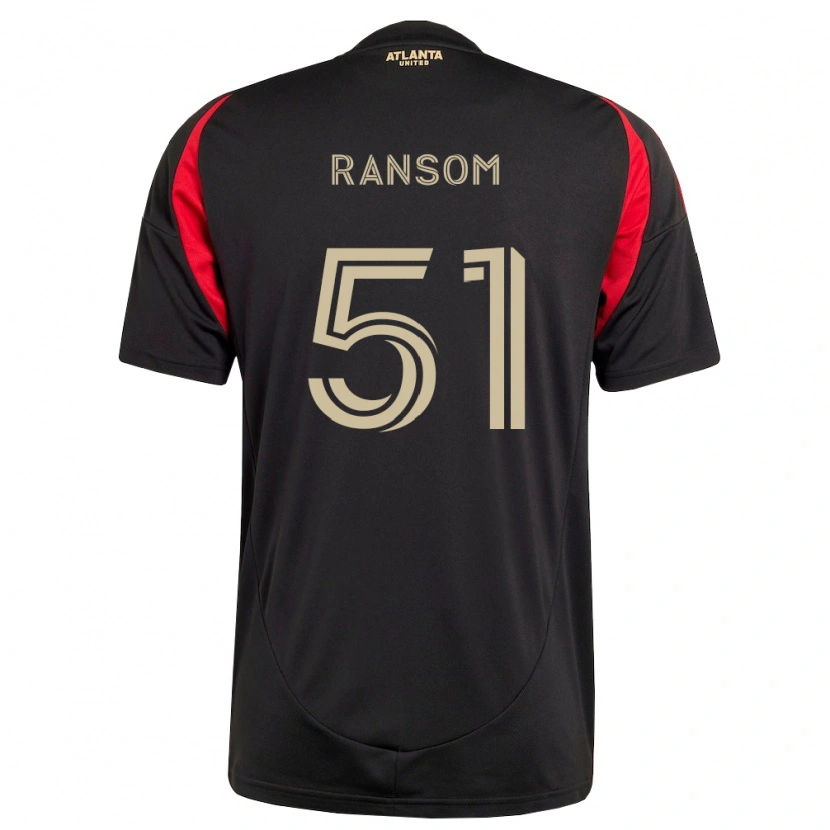 Danxen Enfant Maillot Jonathan Ransom #51 Noir Rouge Tenues Domicile 2026/27 T-Shirt