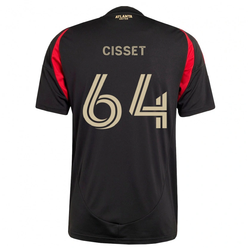 Danxen Enfant Maillot Mohamed Cisset #64 Noir Rouge Tenues Domicile 2026/27 T-Shirt