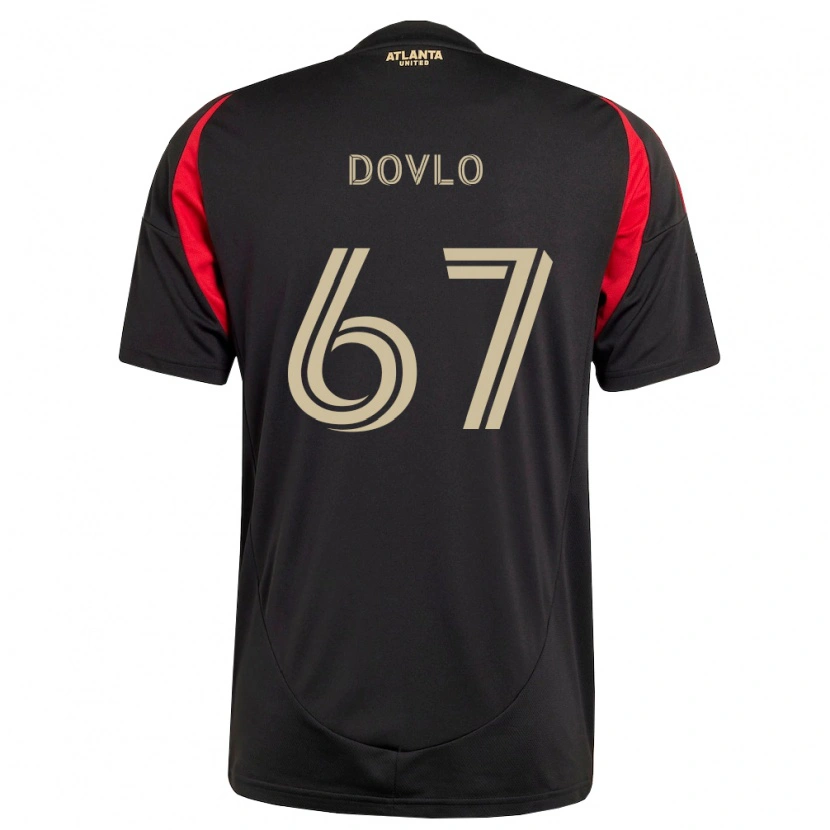 Danxen Enfant Maillot Enzo Dovlo #67 Noir Rouge Tenues Domicile 2026/27 T-Shirt