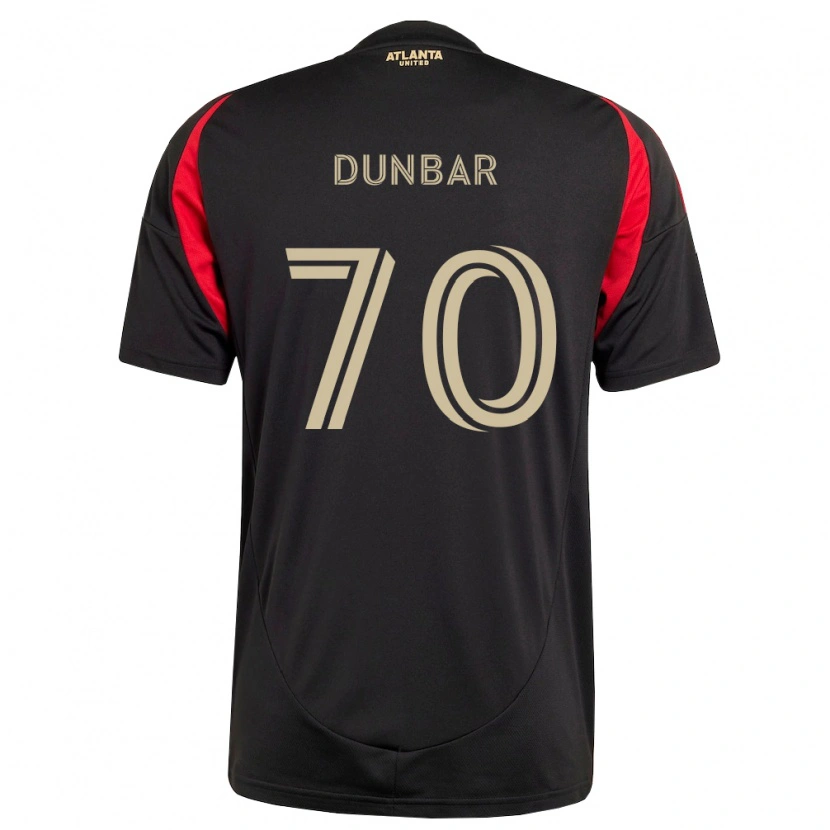 Danxen Enfant Maillot Cameron Dunbar #70 Noir Rouge Tenues Domicile 2026/27 T-Shirt