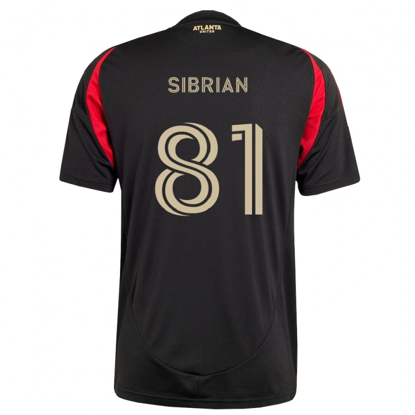 Danxen Enfant Maillot David Sibrian #81 Noir Rouge Tenues Domicile 2026/27 T-Shirt