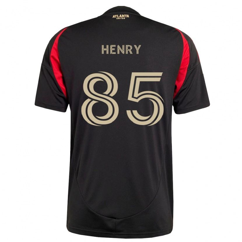 Danxen Enfant Maillot Amir Henry #85 Noir Rouge Tenues Domicile 2026/27 T-Shirt