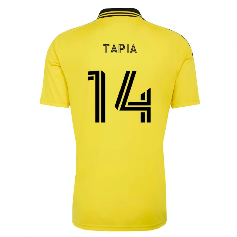 Danxen Enfant Maillot Gonzalo Tapia #14 Jaune Noir Tenues Domicile 2026/27 T-Shirt