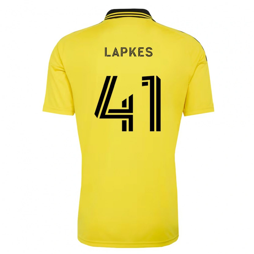 Danxen Enfant Maillot Stanislav Lapkes #41 Jaune Noir Tenues Domicile 2026/27 T-Shirt