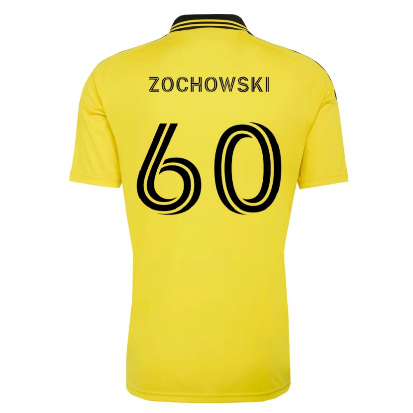 Danxen Enfant Maillot Alex Zochowski #60 Jaune Noir Tenues Domicile 2026/27 T-Shirt