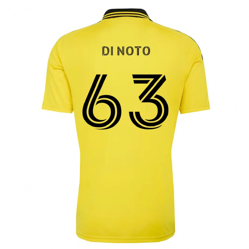 Danxen Enfant Maillot Gianmarco Di Noto #63 Jaune Noir Tenues Domicile 2026/27 T-Shirt