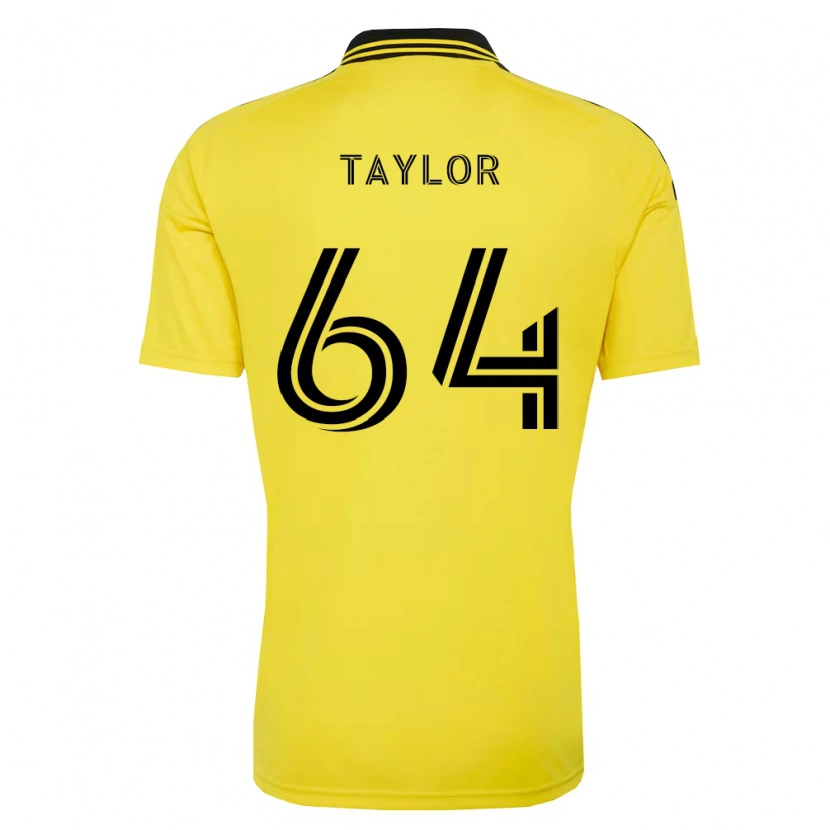 Danxen Enfant Maillot Oneal Taylor #64 Jaune Noir Tenues Domicile 2026/27 T-Shirt