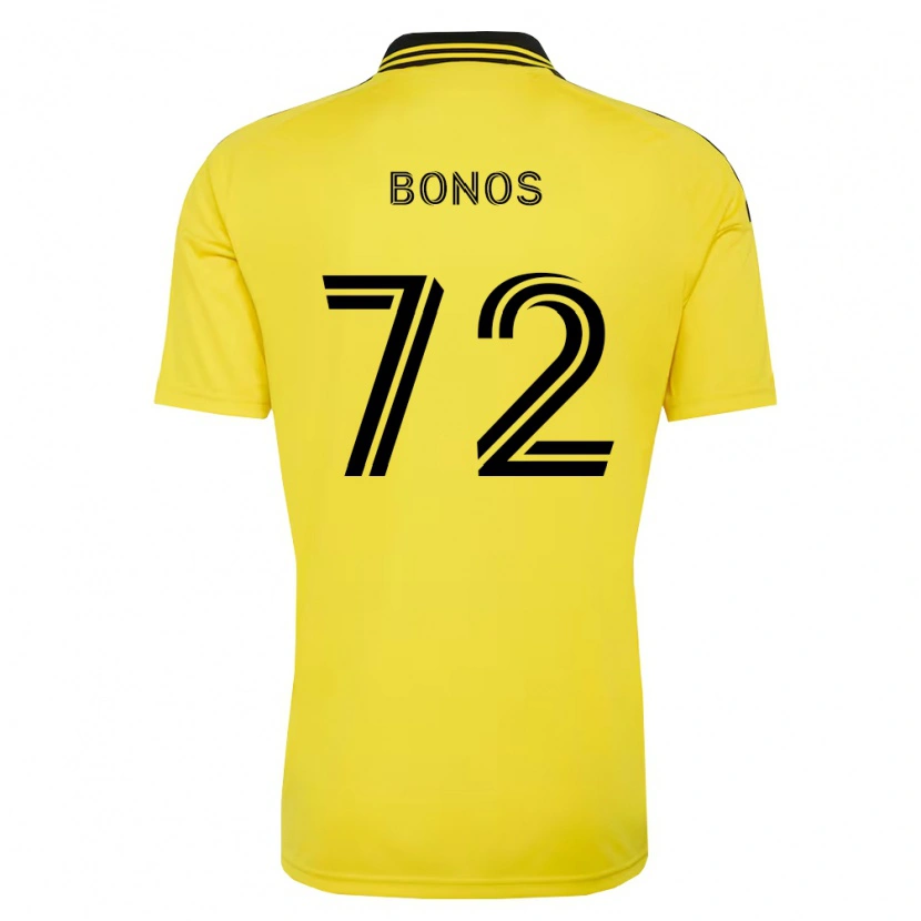 Danxen Enfant Maillot Jackson Bonos #72 Jaune Noir Tenues Domicile 2026/27 T-Shirt