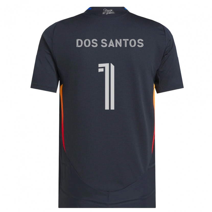 Danxen Enfant Maillot Cj Dos Santos #1 Gris Foncé Rouge Tenues Domicile 2026/27 T-Shirt