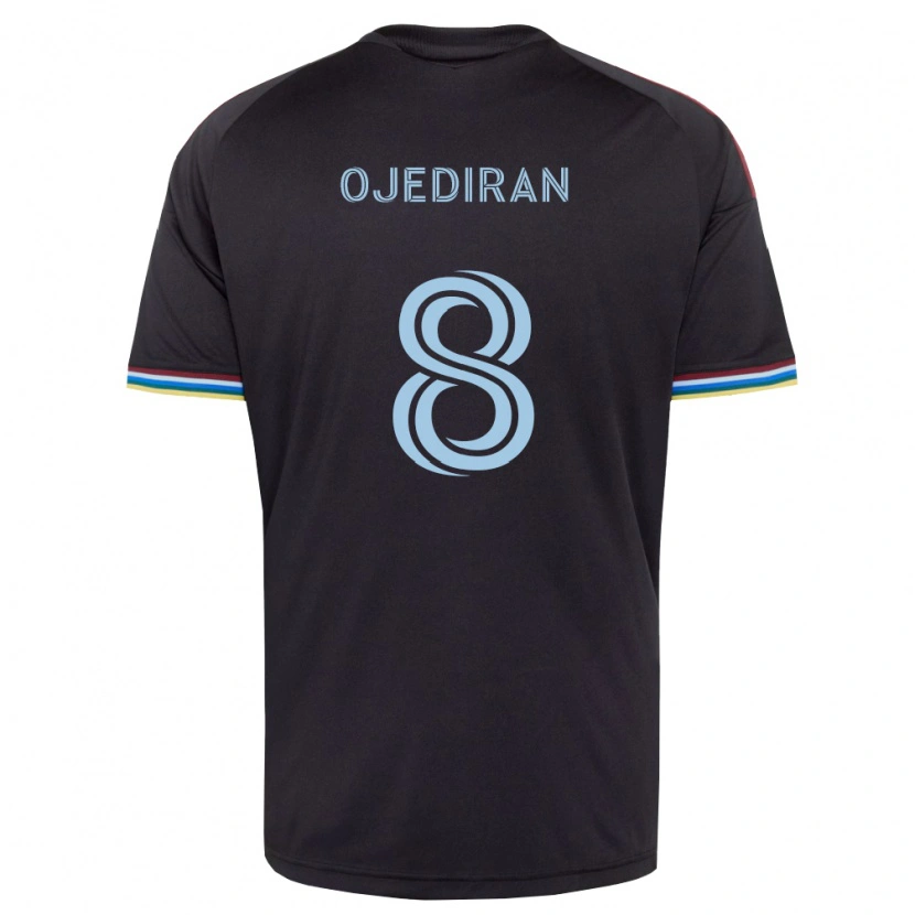 Danxen Enfant Maillot Hamzat Ojediran #8 Noir Bleu Ciel Tenues Domicile 2026/27 T-Shirt
