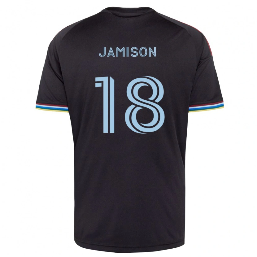 Danxen Enfant Maillot Bryce Jamison #18 Noir Bleu Ciel Tenues Domicile 2026/27 T-Shirt