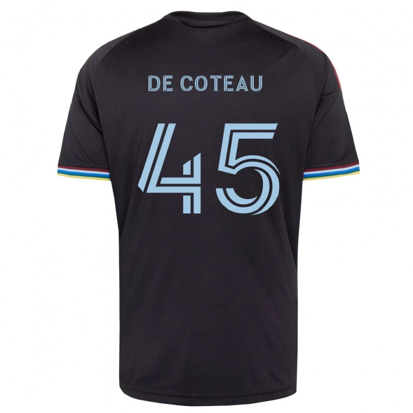 Danxen Enfant Maillot Jabari De Coteau #45 Noir Bleu Ciel Tenues Domicile 2026/27 T-Shirt