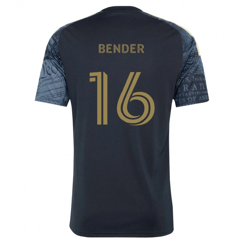Danxen Enfant Maillot Ben Bender #16 Bleu Marine Marron Tenues Domicile 2026/27 T-Shirt