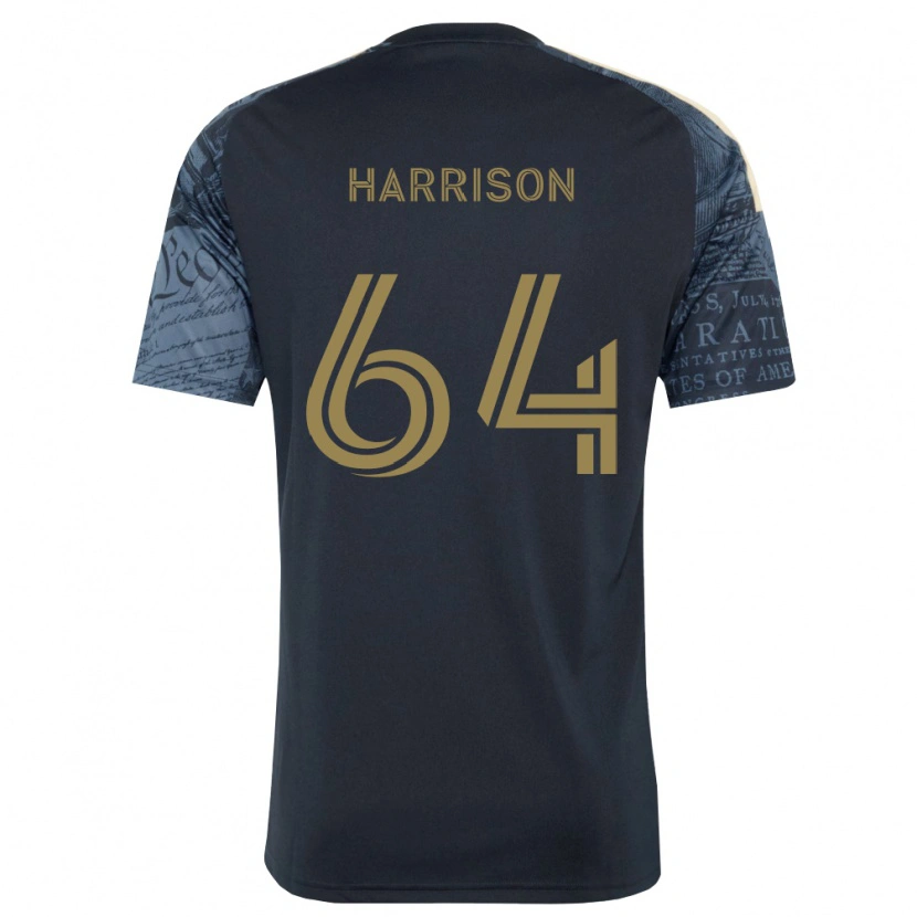 Danxen Enfant Maillot Joshua Harrison #64 Bleu Marine Marron Tenues Domicile 2026/27 T-Shirt