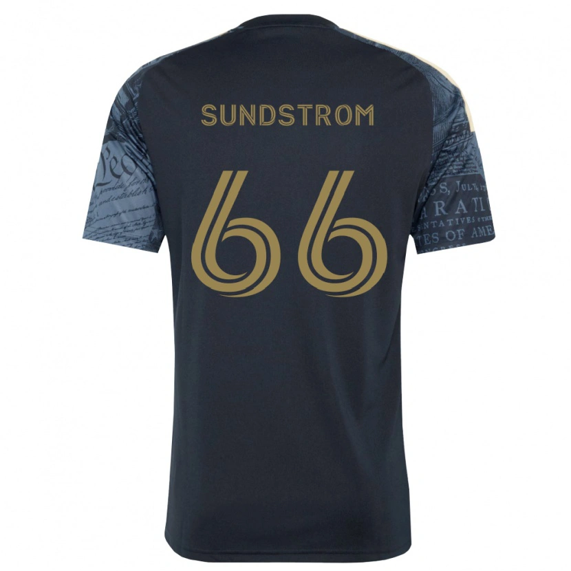Danxen Enfant Maillot Finn Sundstrom #66 Bleu Marine Marron Tenues Domicile 2026/27 T-Shirt