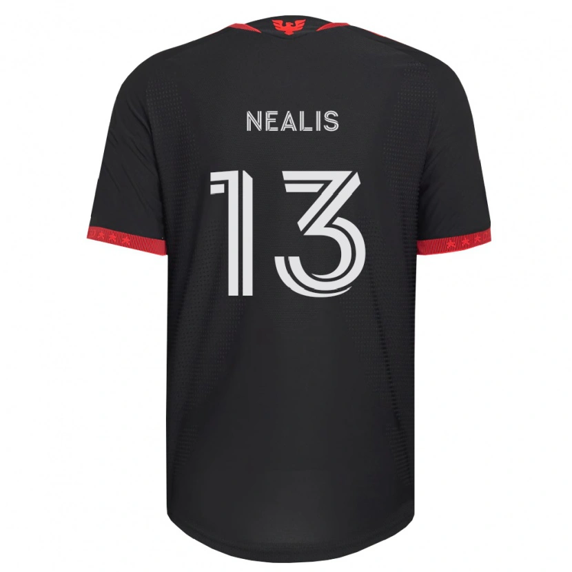 Danxen Enfant Maillot Sean Nealis #13 Noir Blanc Rouge Tenues Domicile 2026/27 T-Shirt