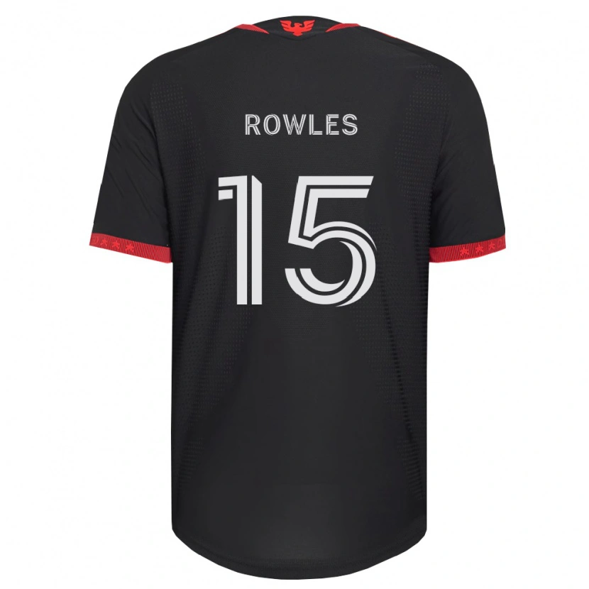 Danxen Enfant Maillot Kye Rowles #15 Noir Blanc Rouge Tenues Domicile 2026/27 T-Shirt