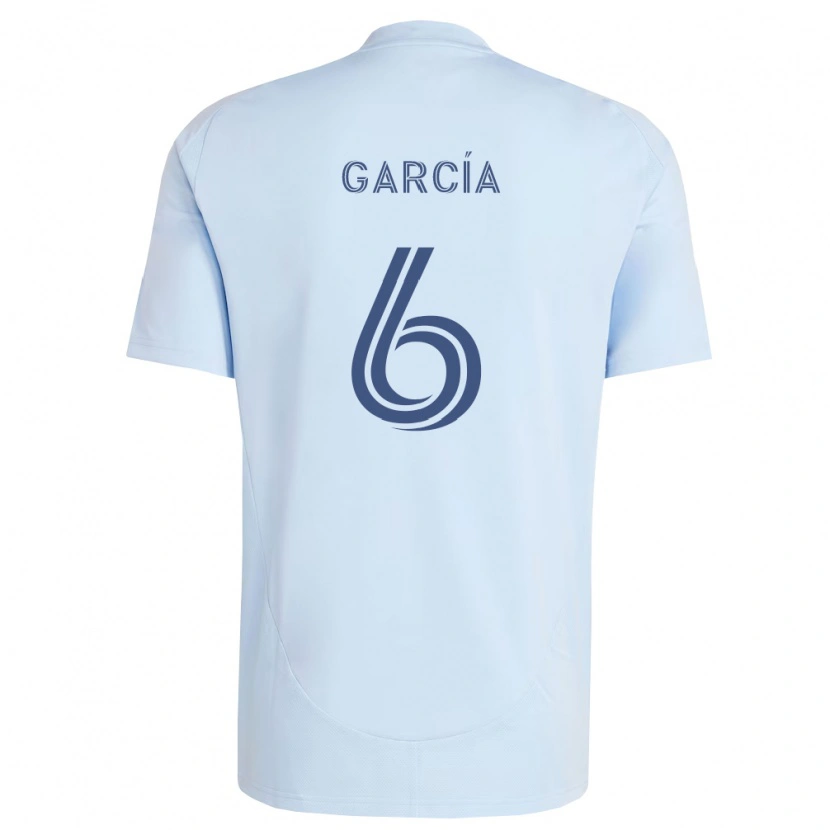 Danxen Enfant Maillot Manu García #6 Bleu Clair Gris Clair Tenues Domicile 2026/27 T-Shirt