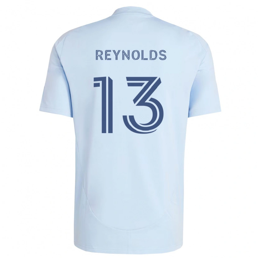 Danxen Enfant Maillot Justin Reynolds #13 Bleu Clair Gris Clair Tenues Domicile 2026/27 T-Shirt