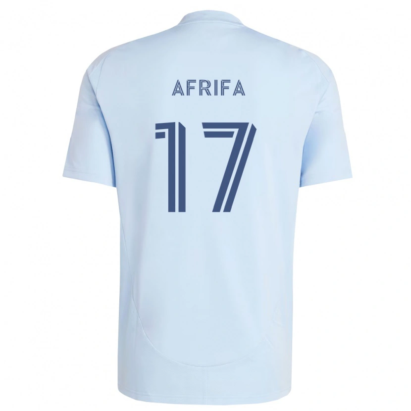 Danxen Enfant Maillot Stephen Afrifa #17 Bleu Clair Gris Clair Tenues Domicile 2026/27 T-Shirt