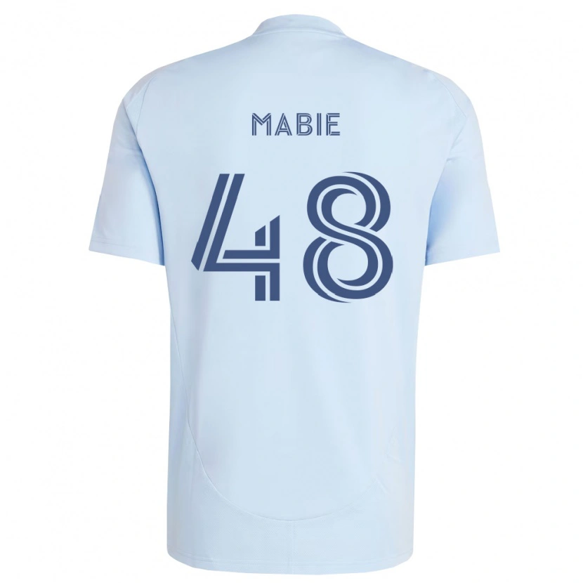 Danxen Enfant Maillot Blaine Mabie #48 Bleu Clair Gris Clair Tenues Domicile 2026/27 T-Shirt