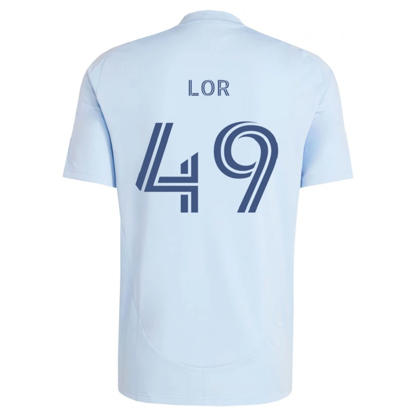 Danxen Enfant Maillot Troy Lor #49 Bleu Clair Gris Clair Tenues Domicile 2026/27 T-Shirt