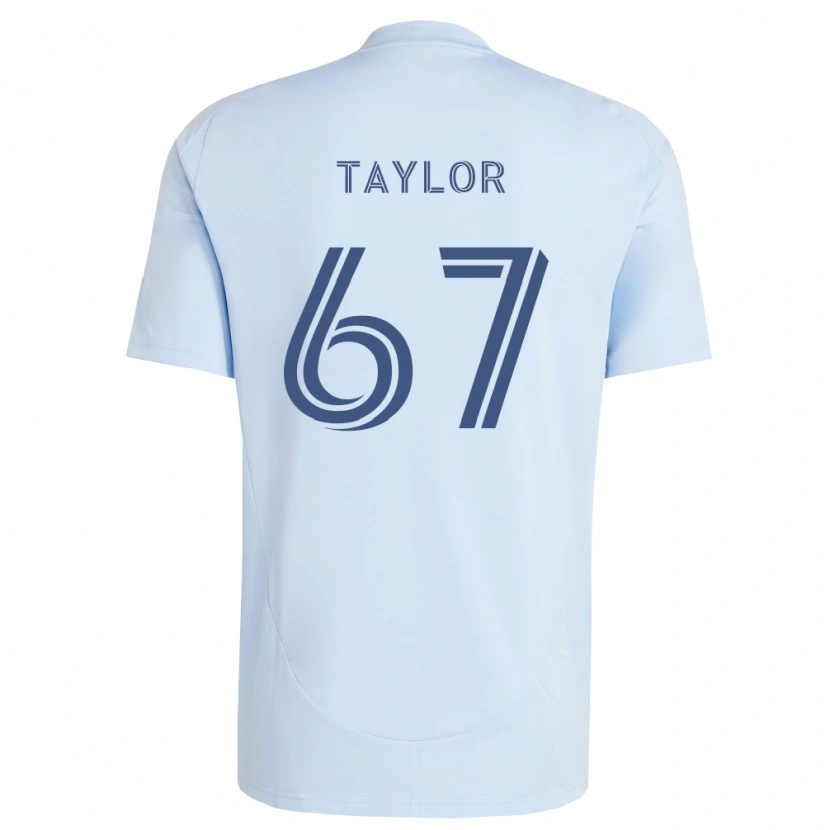 Danxen Enfant Maillot Kael Taylor #67 Bleu Clair Gris Clair Tenues Domicile 2026/27 T-Shirt