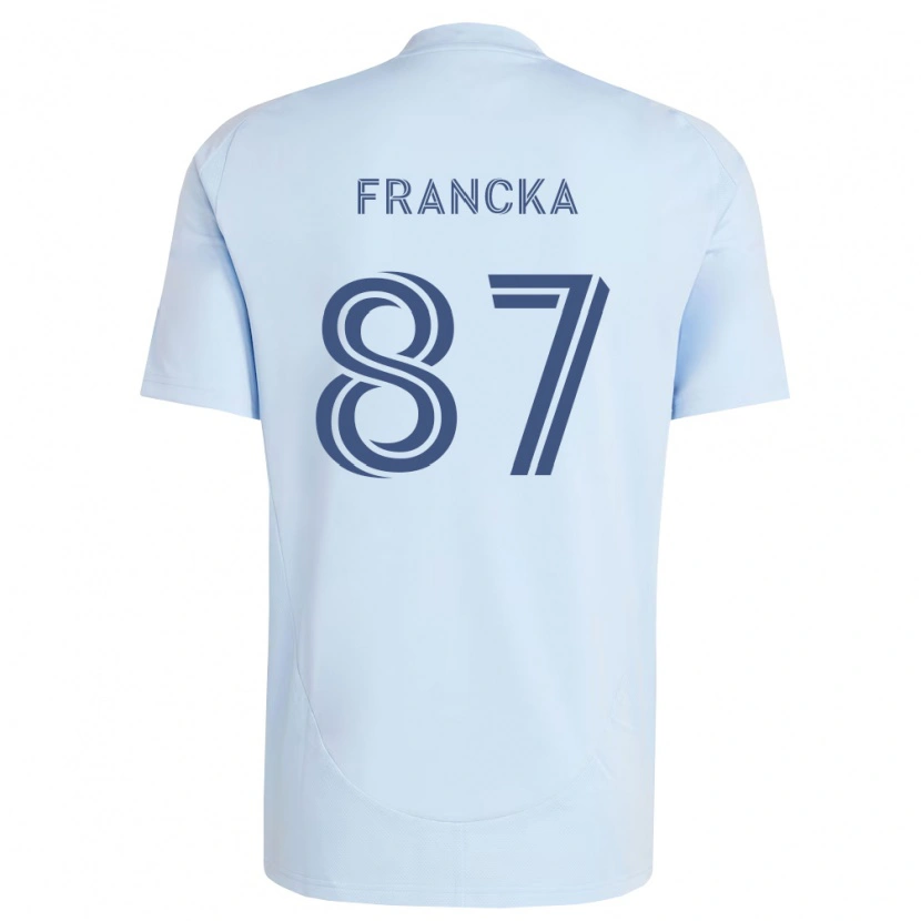 Danxen Enfant Maillot Jack Francka #87 Bleu Clair Gris Clair Tenues Domicile 2026/27 T-Shirt