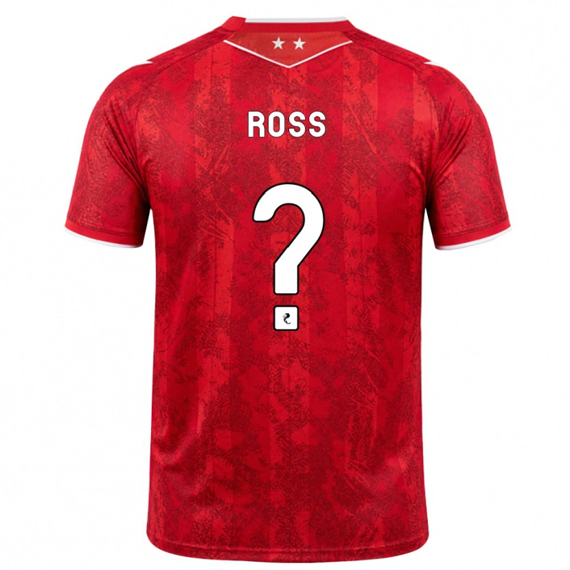 Danxen Enfant Maillot Dylan Ross #0 Rouge Blanc Tenues Domicile 2026/27 T-Shirt
