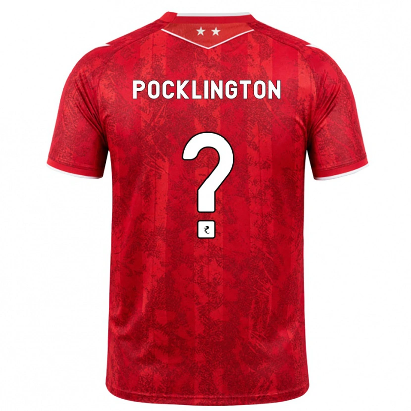 Danxen Enfant Maillot Max Pocklington #0 Rouge Blanc Tenues Domicile 2026/27 T-Shirt