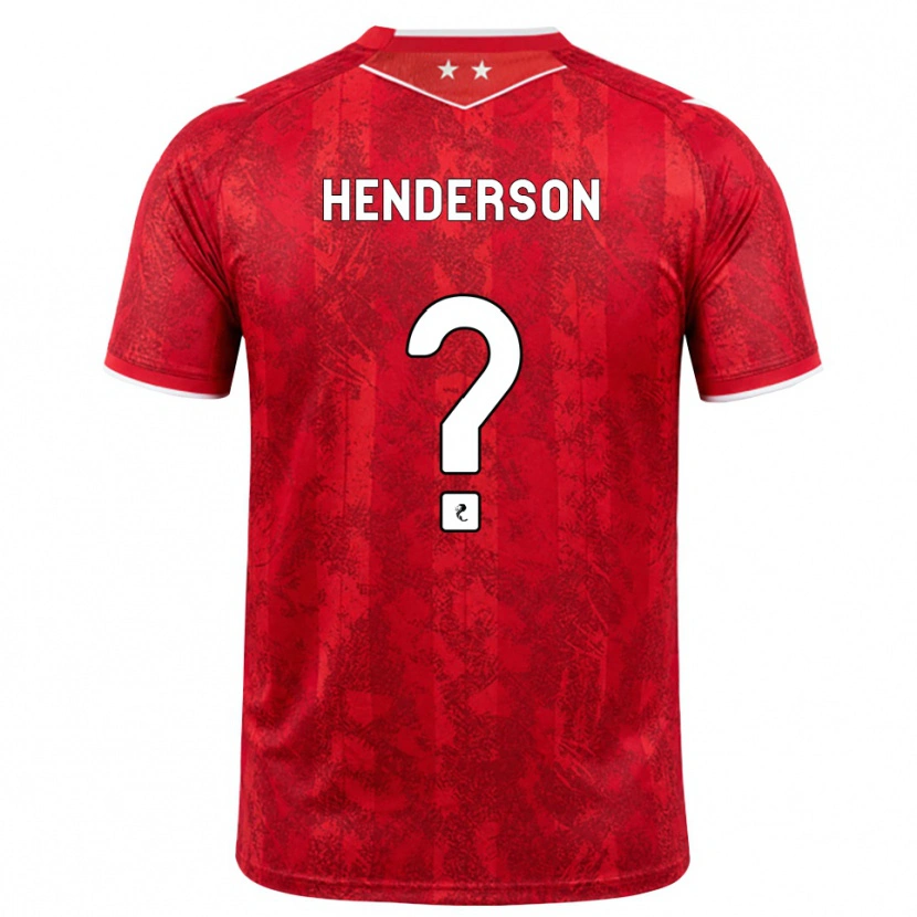 Danxen Enfant Maillot Jay Henderson #0 Rouge Blanc Tenues Domicile 2026/27 T-Shirt