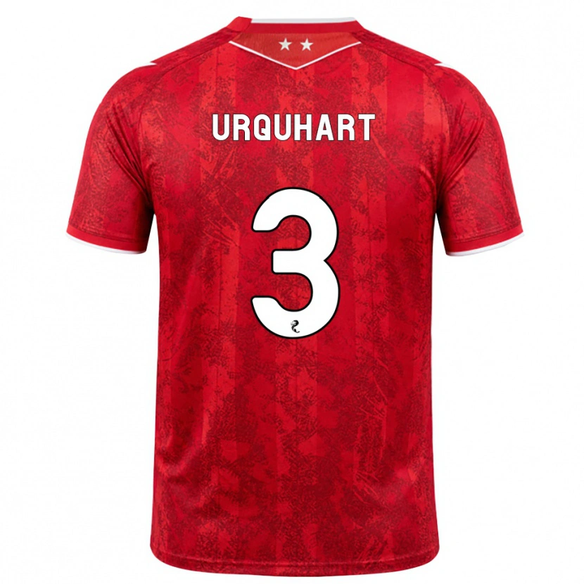 Danxen Enfant Maillot Millie Urquhart #3 Rouge Blanc Tenues Domicile 2026/27 T-Shirt