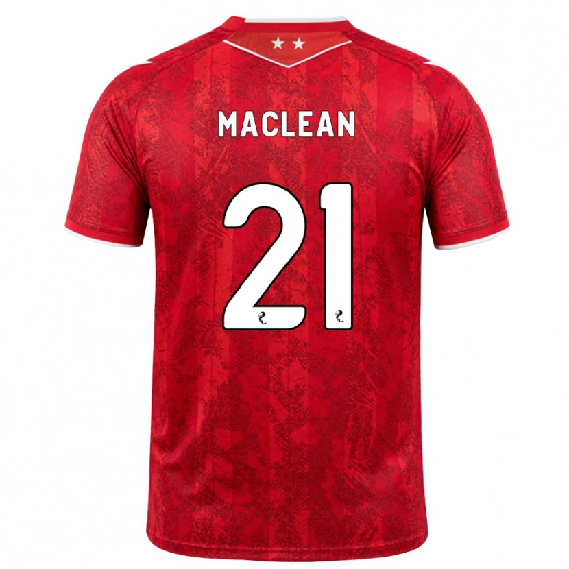 Danxen Enfant Maillot Miriam Maclean #21 Rouge Blanc Tenues Domicile 2026/27 T-Shirt