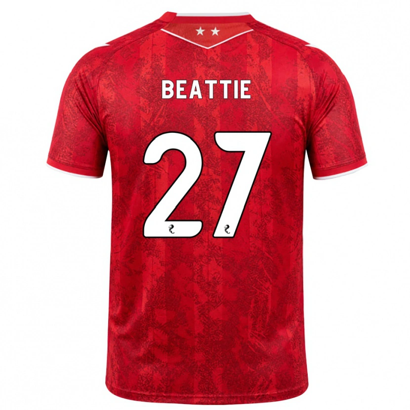 Danxen Enfant Maillot Kerry Beattie #27 Rouge Blanc Tenues Domicile 2026/27 T-Shirt
