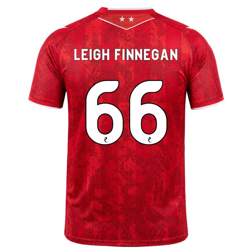 Danxen Enfant Maillot Toni Leigh Finnegan #66 Rouge Blanc Tenues Domicile 2026/27 T-Shirt
