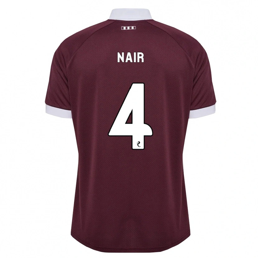 Danxen Enfant Maillot Kenzi Nair #4 Blanc Bordeaux Tenues Domicile 2026/27 T-Shirt