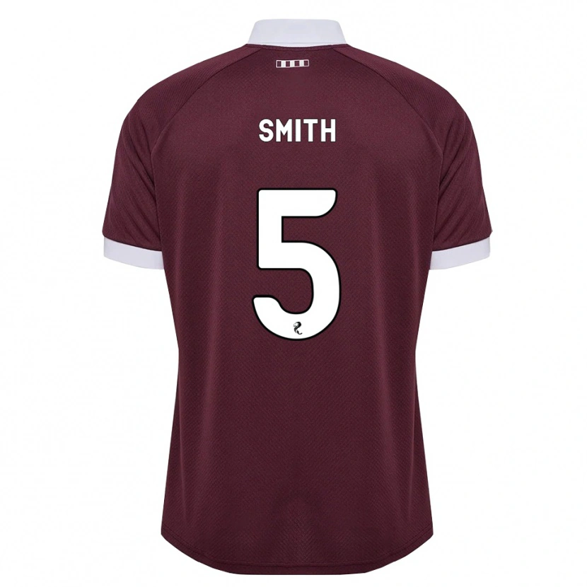 Danxen Enfant Maillot Lucas Smith #5 Blanc Bordeaux Tenues Domicile 2026/27 T-Shirt